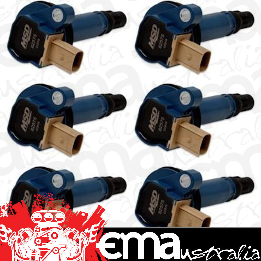 MSD Ignition MSD825765 Coil Blue Ford Eco-Boost 3.5L V6 6-Pk