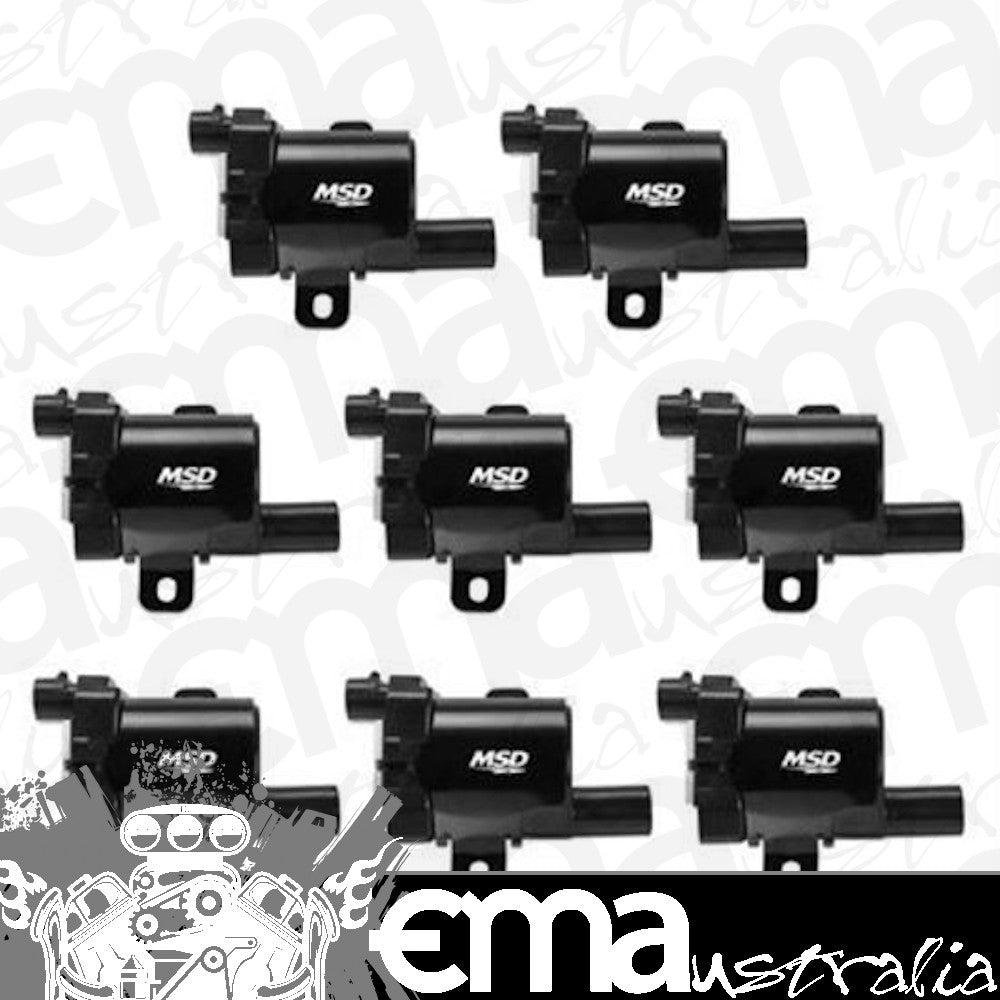 MSD Ignition MSD826383 Coil GM L-Series Truck ¶ô??99-¶ô??07 (Black 8-Pack)