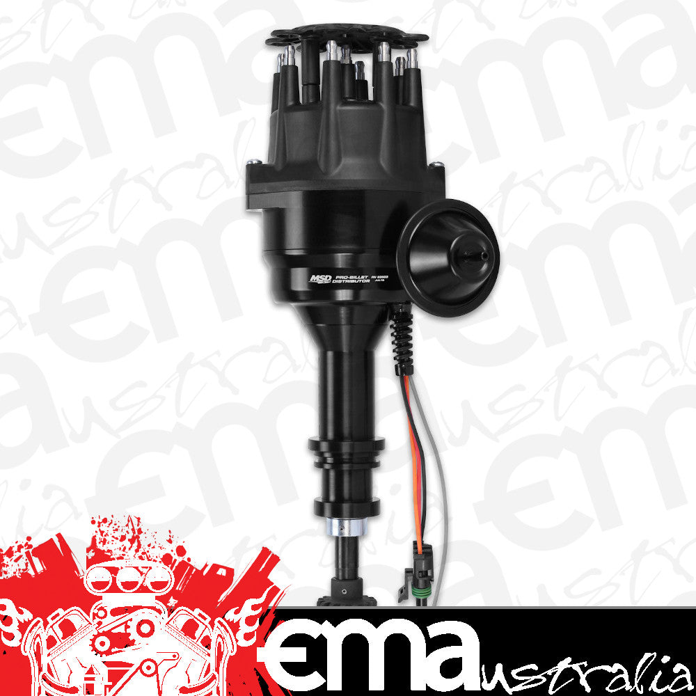 Ford 302-351 Cleveland V8 & Ford big block 385 Series 429-460 V8 Black Pro Billet Ready To Run Distributor 302-351C MSD Ignition MSD83503