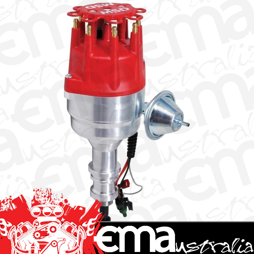 MSD Ignition MSD8352 Ford 289-302 Windsor Pro-Billet Ready-To-Run Distributor Magnetic Pickup Vacuum Advance High Output Module