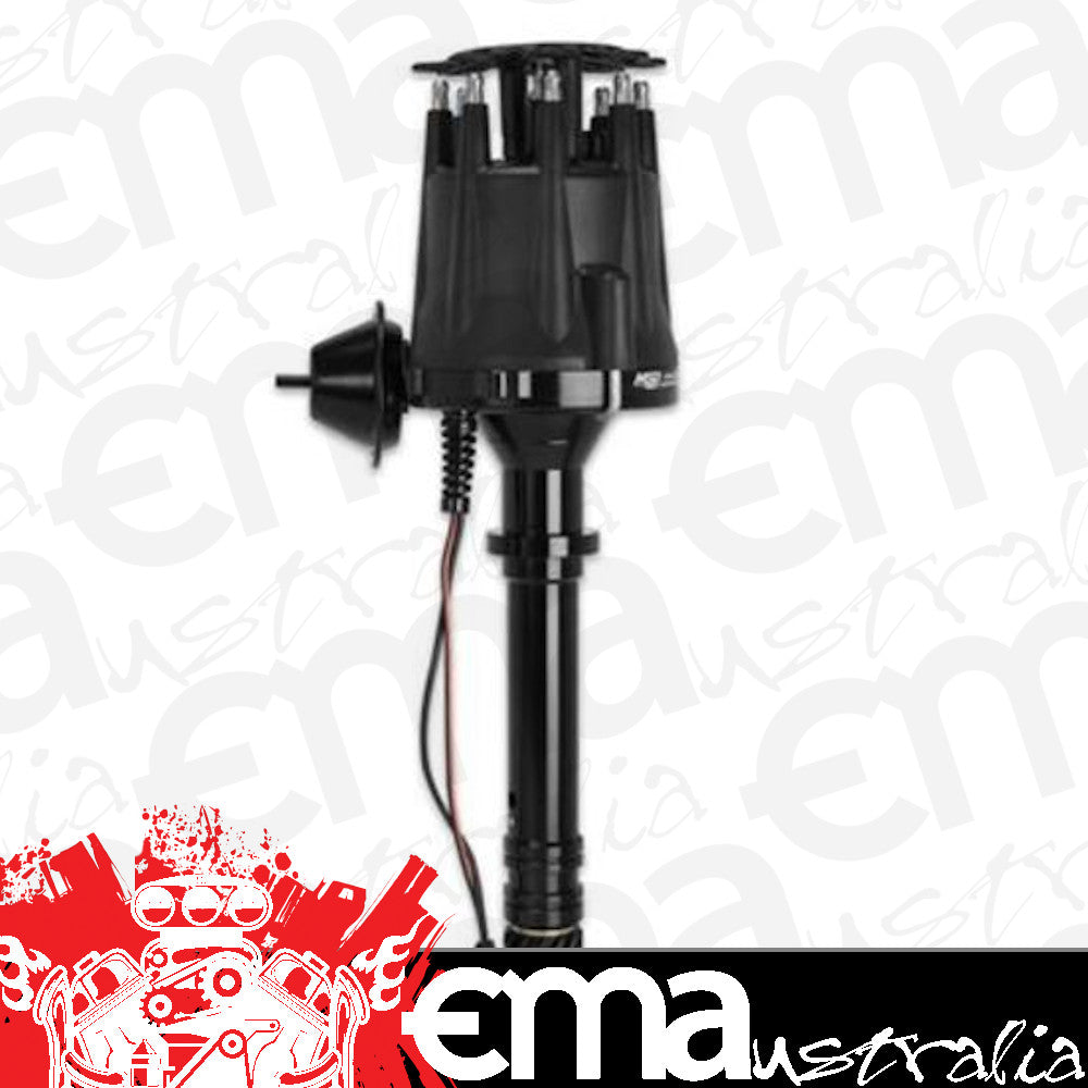 MSD Ignition MSD83613 Black Distrib. Chevy V8 Billet Vacad