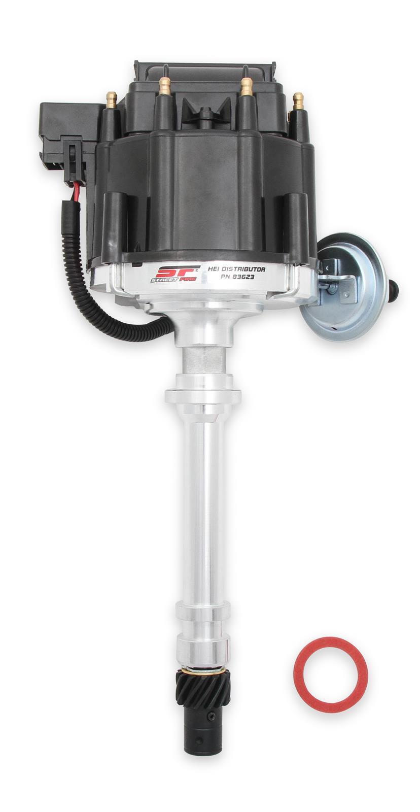 MSD Ignition | MSD83623 | Chev SB BB Street Fire HEI Distributor w/ Coil Black