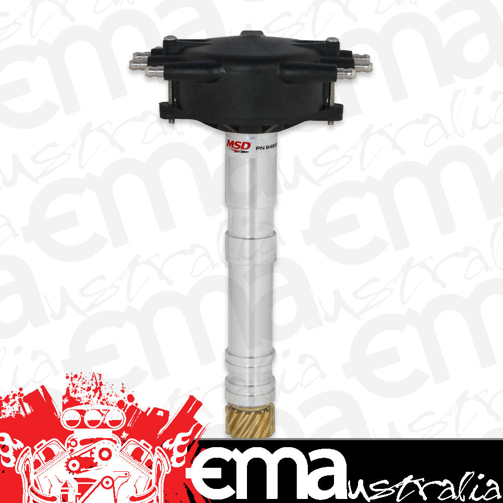 MSD Ignition | MSD84893 | Chevy Crank Trigger Distributor w/ Black Crab Cap