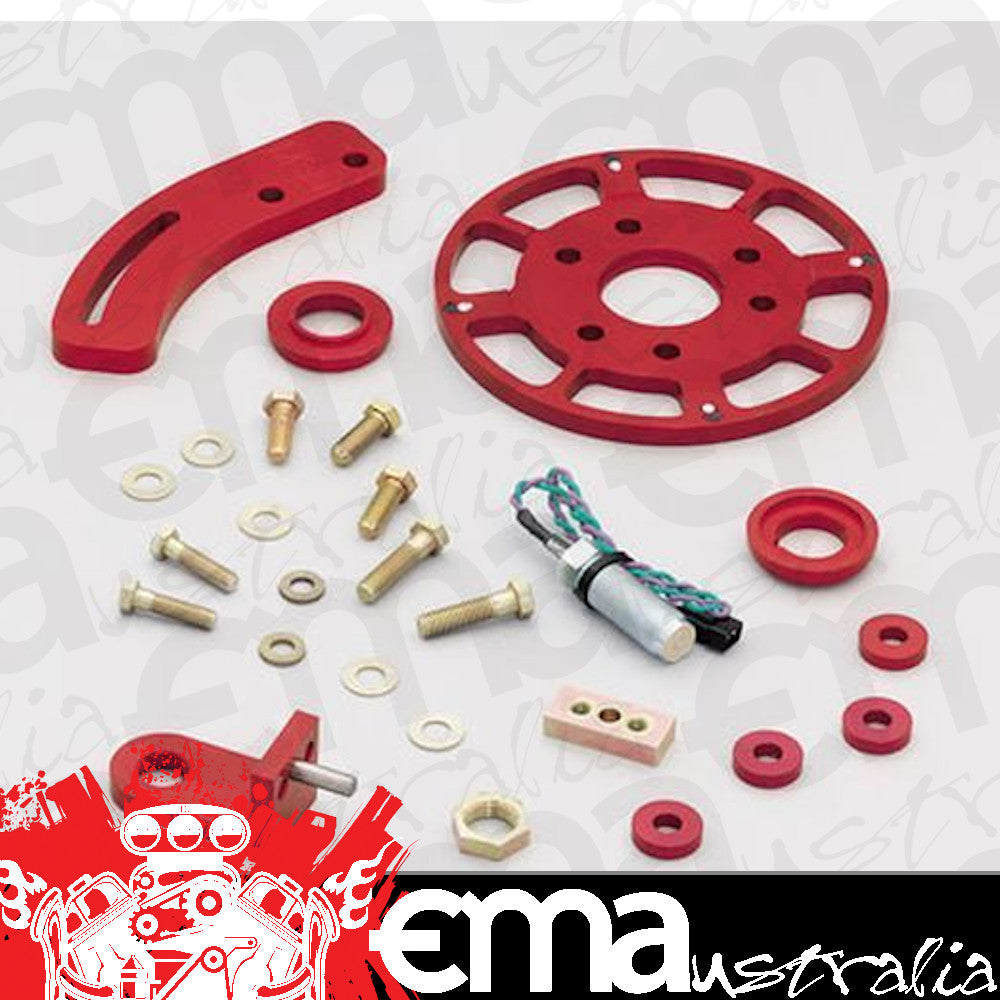 Chevy small block Gen I 265-400 C.I.D. V8 Flying Magnet Crank Trigger Chev SB w/ 7" Balancer Billet Alloy MSD Ignition MSD8610