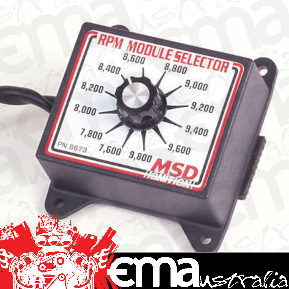 MSD Ignition MSD8673 RPM Module Selector 7600-9800 200 RPM Increments suits