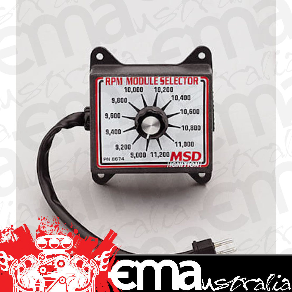 MSD Ignition MSD8674 RPM Module Selector 9000-11200 200 RPM Increments suits