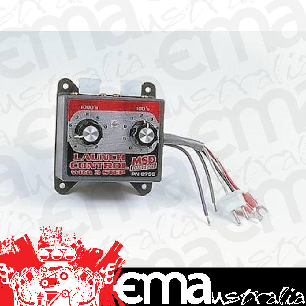MSD Ignition MSD8735 Adjustable 3 Step Launch Control Module Selector 1000-10900 RPM