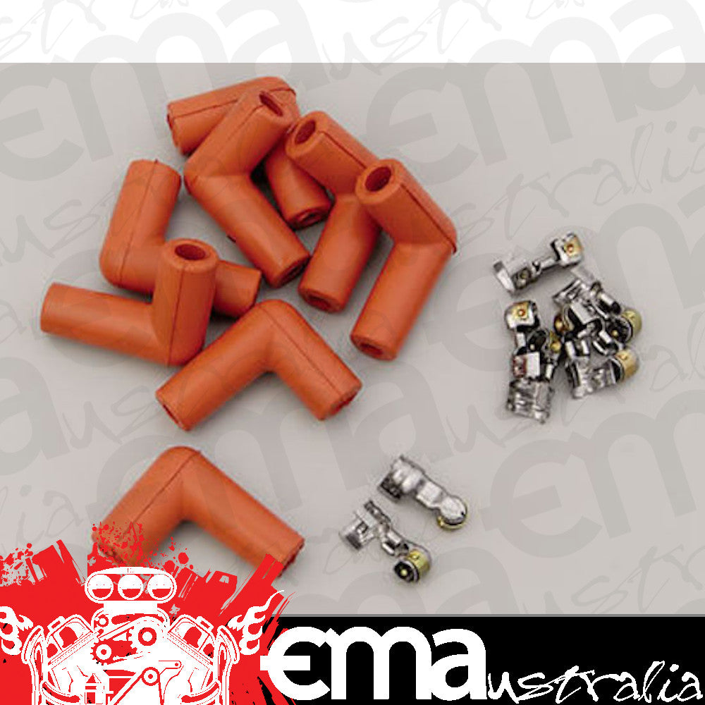 MSD Ignition MSD8852 Pro Racing Boots & Terminals 90 Spark Plug End (Set Of 8)