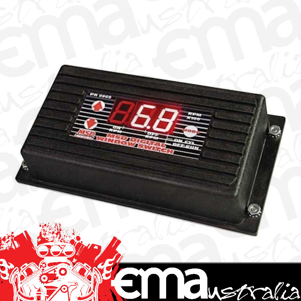 MSD Ignition MSD8969 Digital RPM Window Switch ( RPM Activated Switch Led Push Button Adjustment)