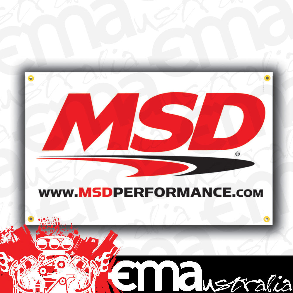 MSD Ignition MSD9420 Performance White Vinyl Banner 36" X 60"
