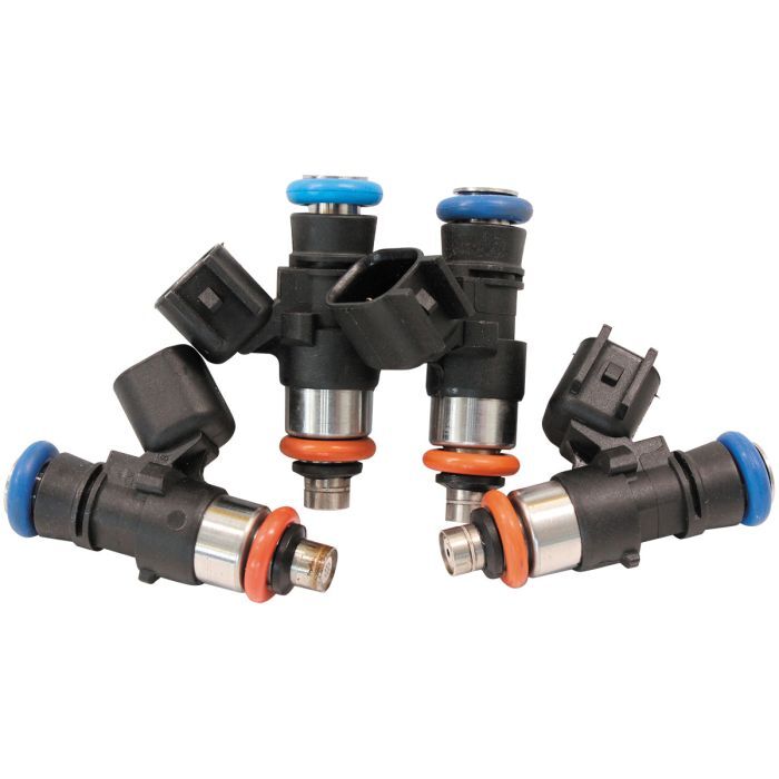 Aeroflow AF49-1925-4 850cc EV14 Short USCAR Fuel Injector Set of 4 850 cc/min (81 lb/hr) @ 3 bar (43.5 psi)