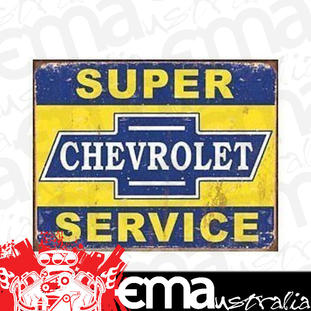 Metal Sign MSI-1355 Chevrolet Super Service 16" x 12.5"