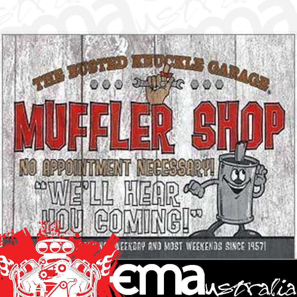 Metal Sign MSI-1624 BKG Muffler Shop 16" x 12.5"