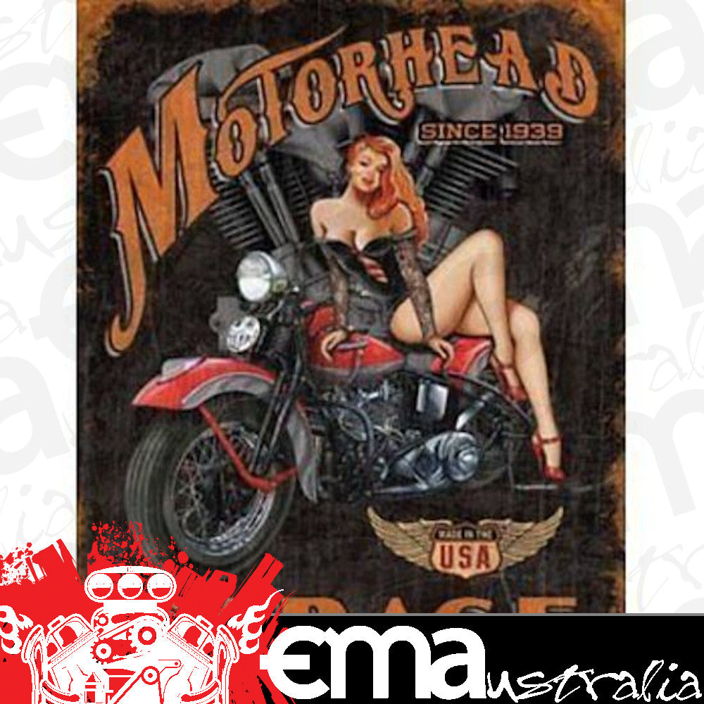 Metal Signs | MSI-1628 | Sign Motorhead Garage 16" x 12.5"