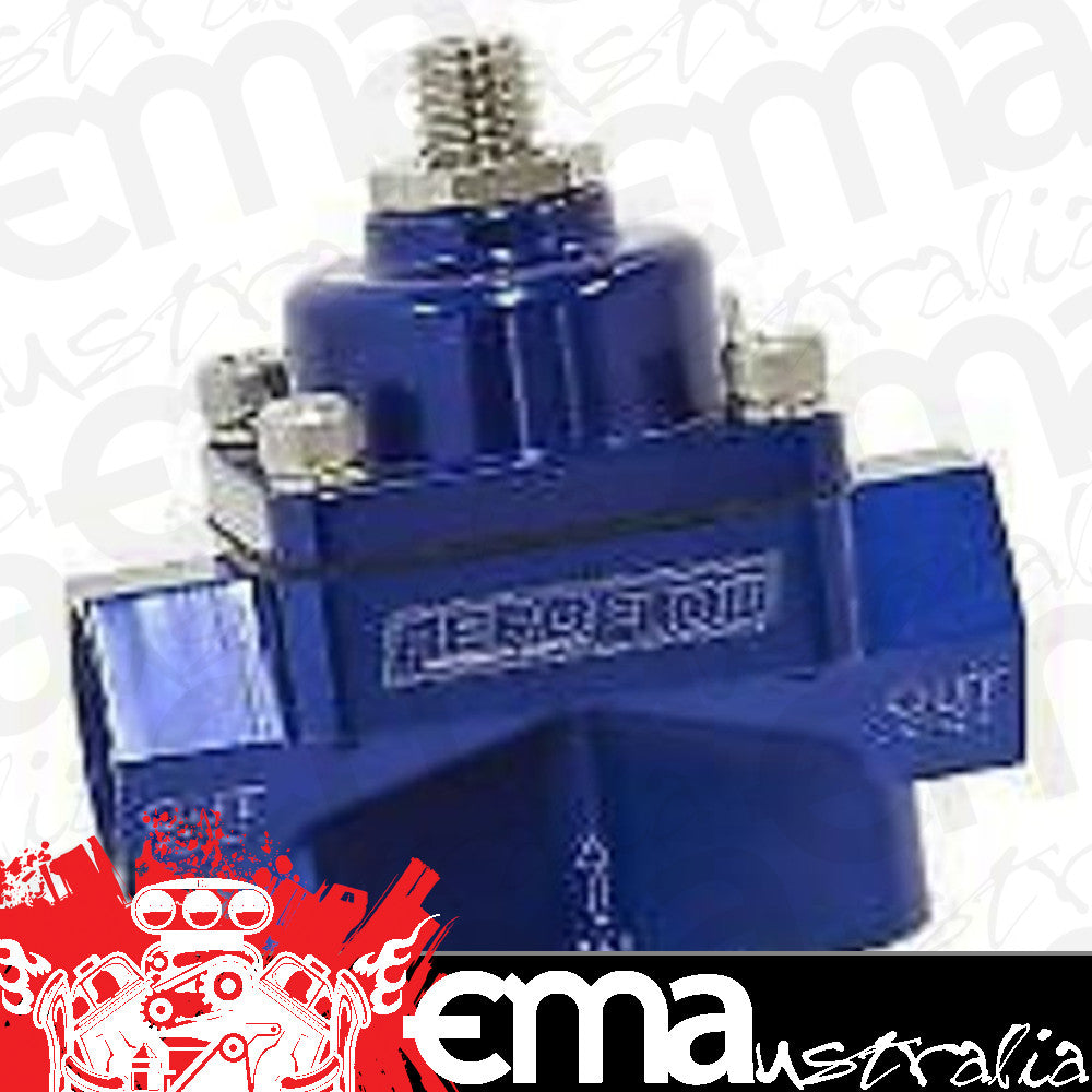 Aeroflow AF49-3000 Blue Style Reg 4.5-9 Psi Adjusbillet 1In 2 Out -8 ORB Port S (Superceded to AF49-3001)