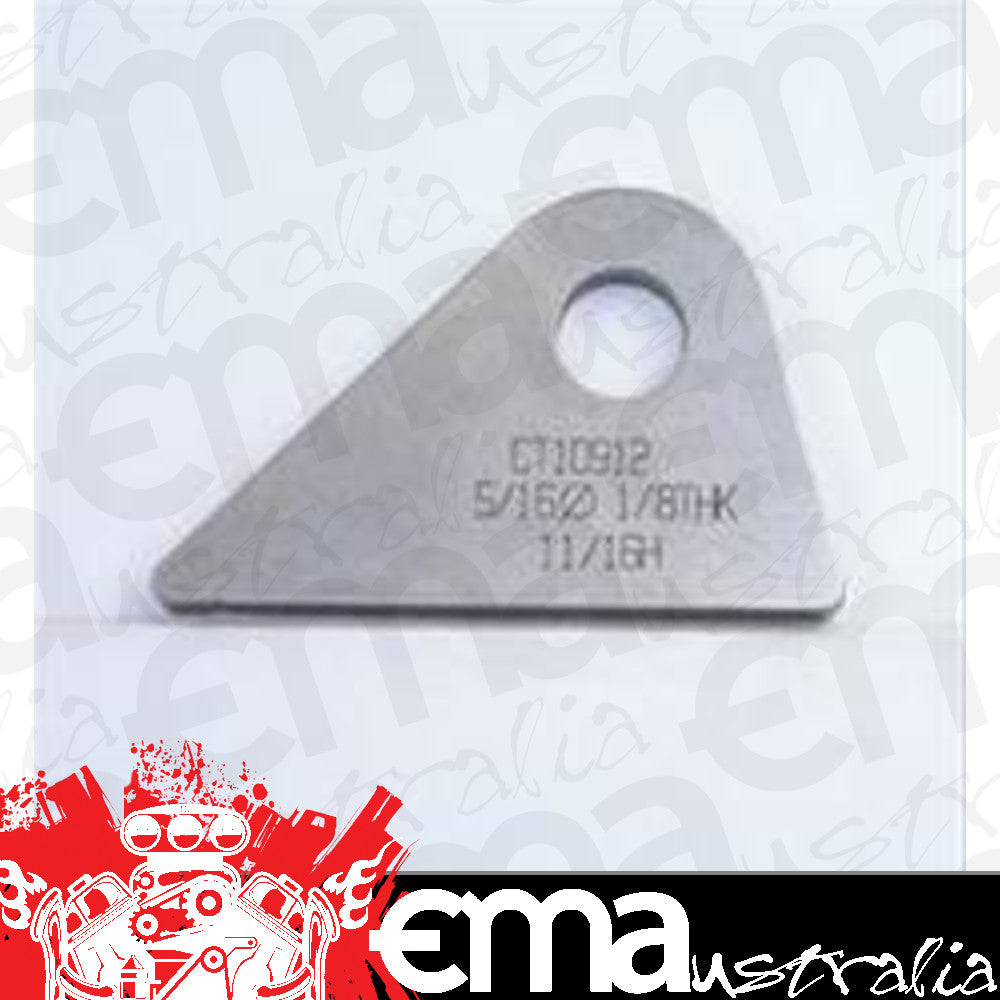 Meziere MZCT10912B Weld-On Flat Tab 4130 Steel suit Flat Surface Tube w/ 5/16" Hole Qty: 20