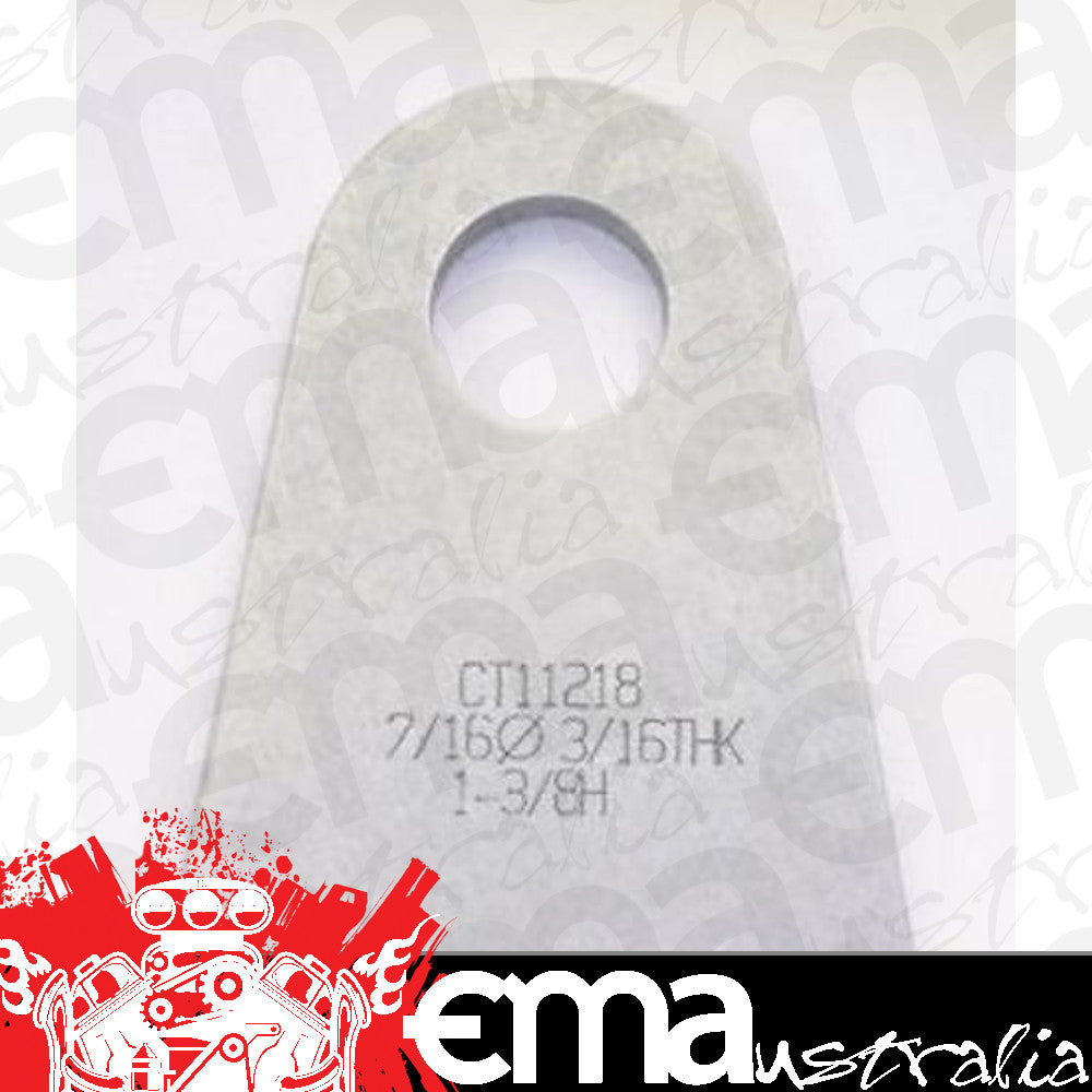 Meziere MZCT11212B Meziere Flat Weld On Chassis Tabs 1/8" Thick 7/16" Hole 20 Pack