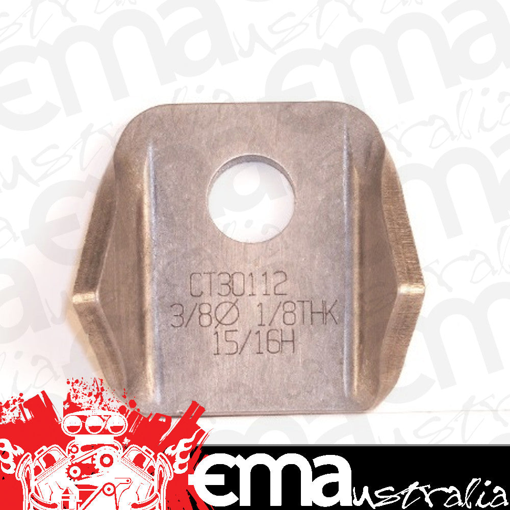 Meziere MZCT30112C Weld-On Bent Tab 4130 Steel suit Flat Surface 30¡ Bend w/ 3/8" Hole Qty: 2