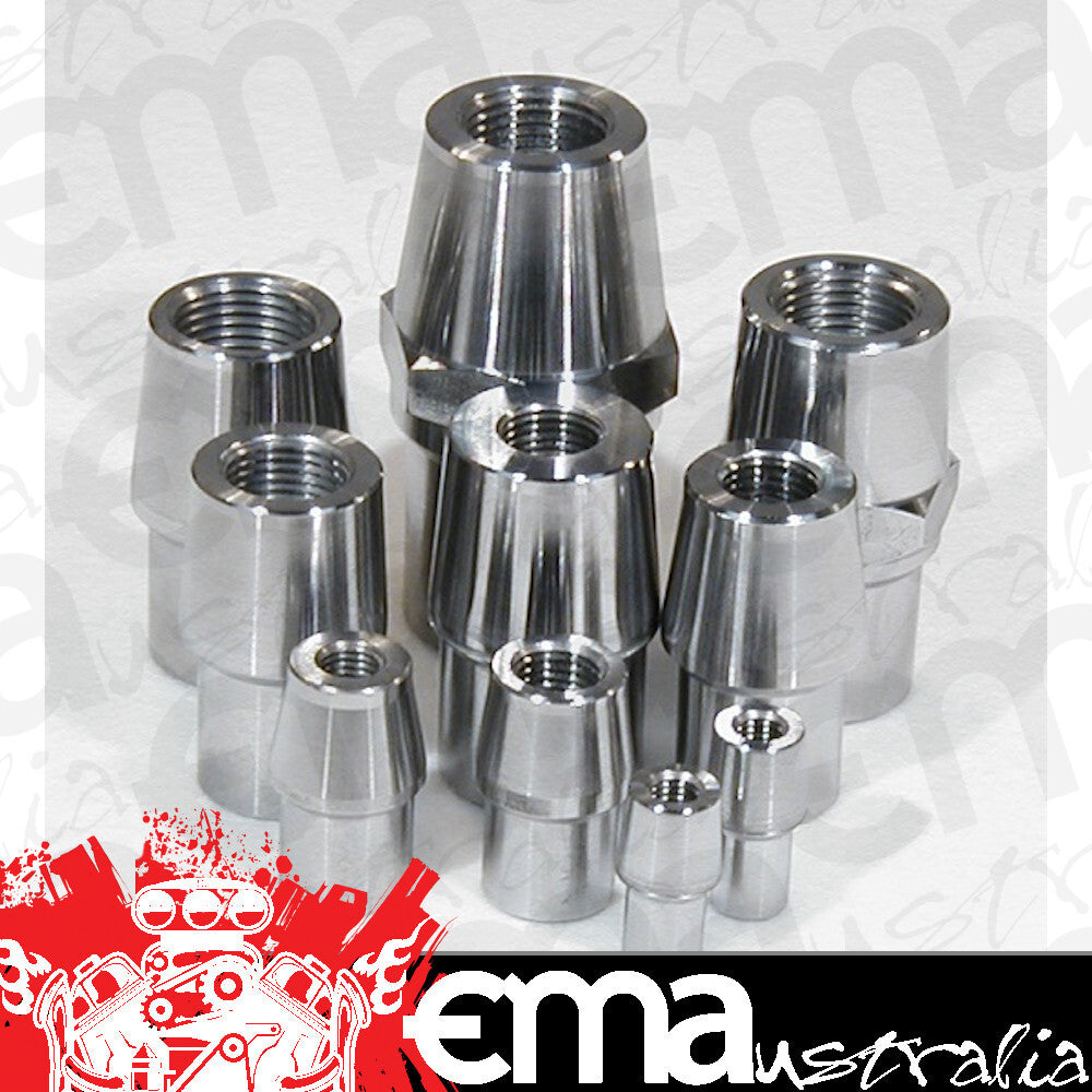 Meziere MZRE1009AAAL Weld-In Female Tube End 4130 Steel suit 3/8" x .058" Tube w/ 10-32 L/H Thread