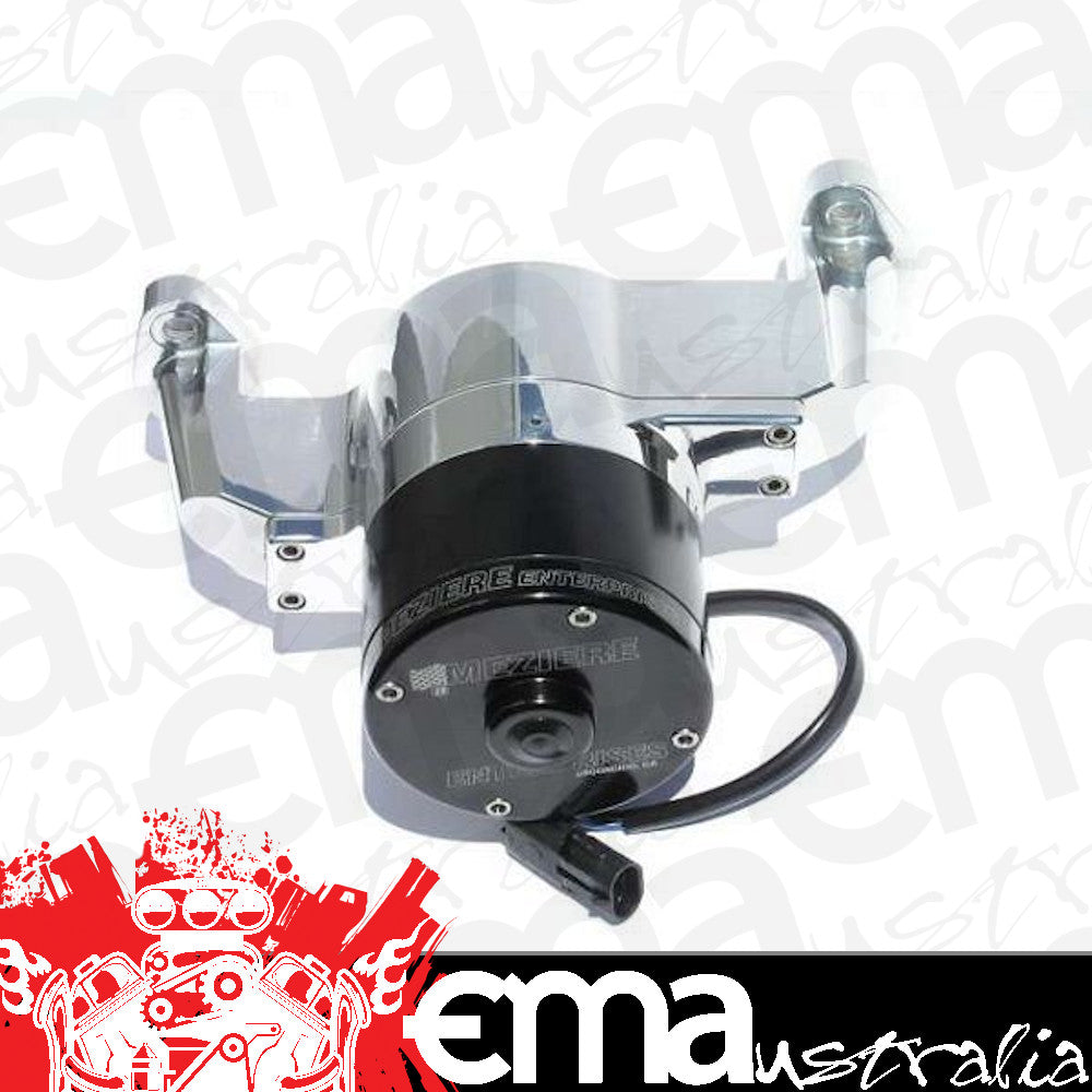 Chevy small block Gen I 262-400ci V8 H/D Billet Electric Water Pump 42Gpm Polished Chev SB 262-400 Meziere MZWP101UHD