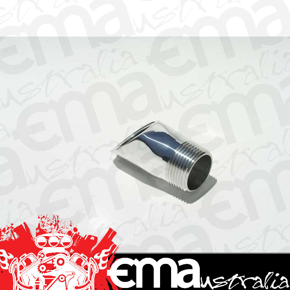 Meziere MZWP1045U Inlet Fitting Adapter Polished Finish 1" Npt Male to 1" Npt Female 45 Degree Angle