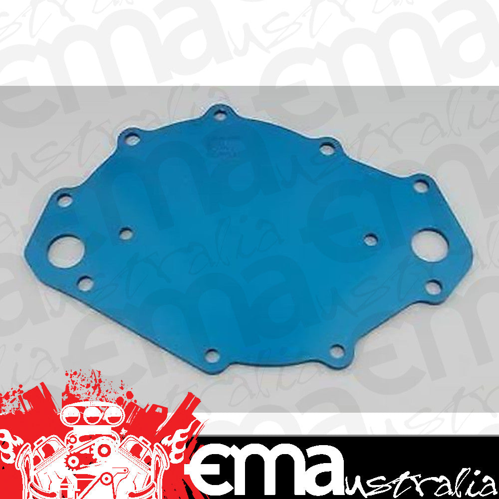 Ford Big Block 385 Series 429/460 CID Water Pump Backing Plate Material: Billet aluminum Electric BB Blue Meziere MZWP109B