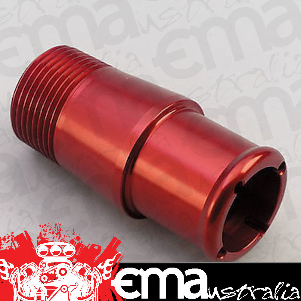 Meziere MZWP1125R Straight 1" Npt Male to 1-1/4" Short Hose Fitting Red