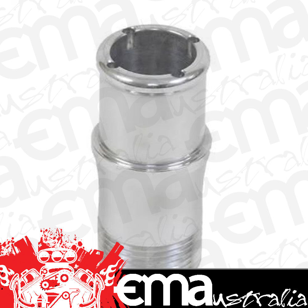 Meziere MZWP1125U Meziere Straight 1" Npt Male to 1-1/4" Short Hose Fitting Polished