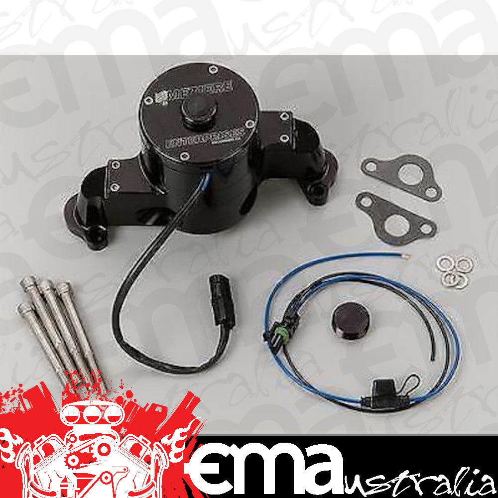 Fits Mopar small block LA 318-360 C.I.D.Pump Material:Aluminum 100 Series Electric Water Pump 35Gpm Chrysler SB Black Meziere MZWP114S