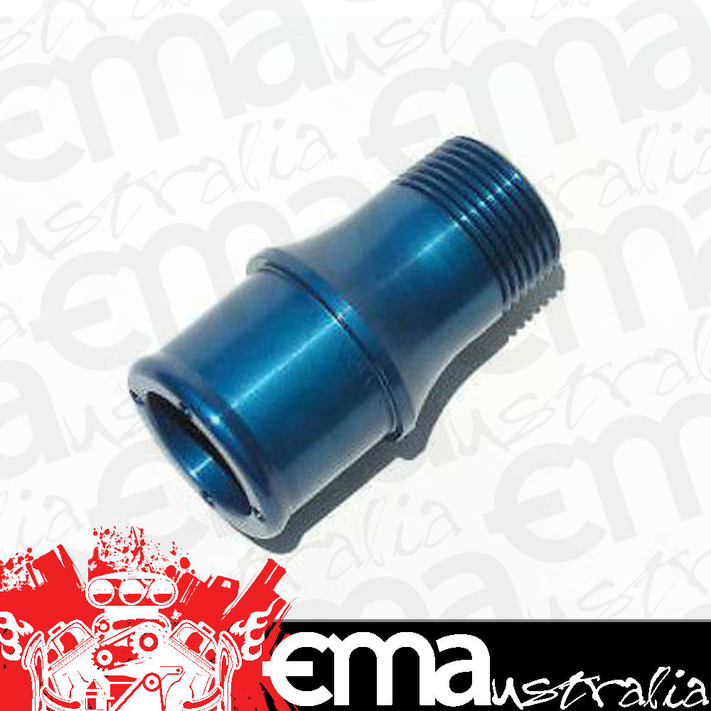 Meziere MZWP1150B Straight 1" Npt Male to 1-1/2" Short Hose Fitting Blue
