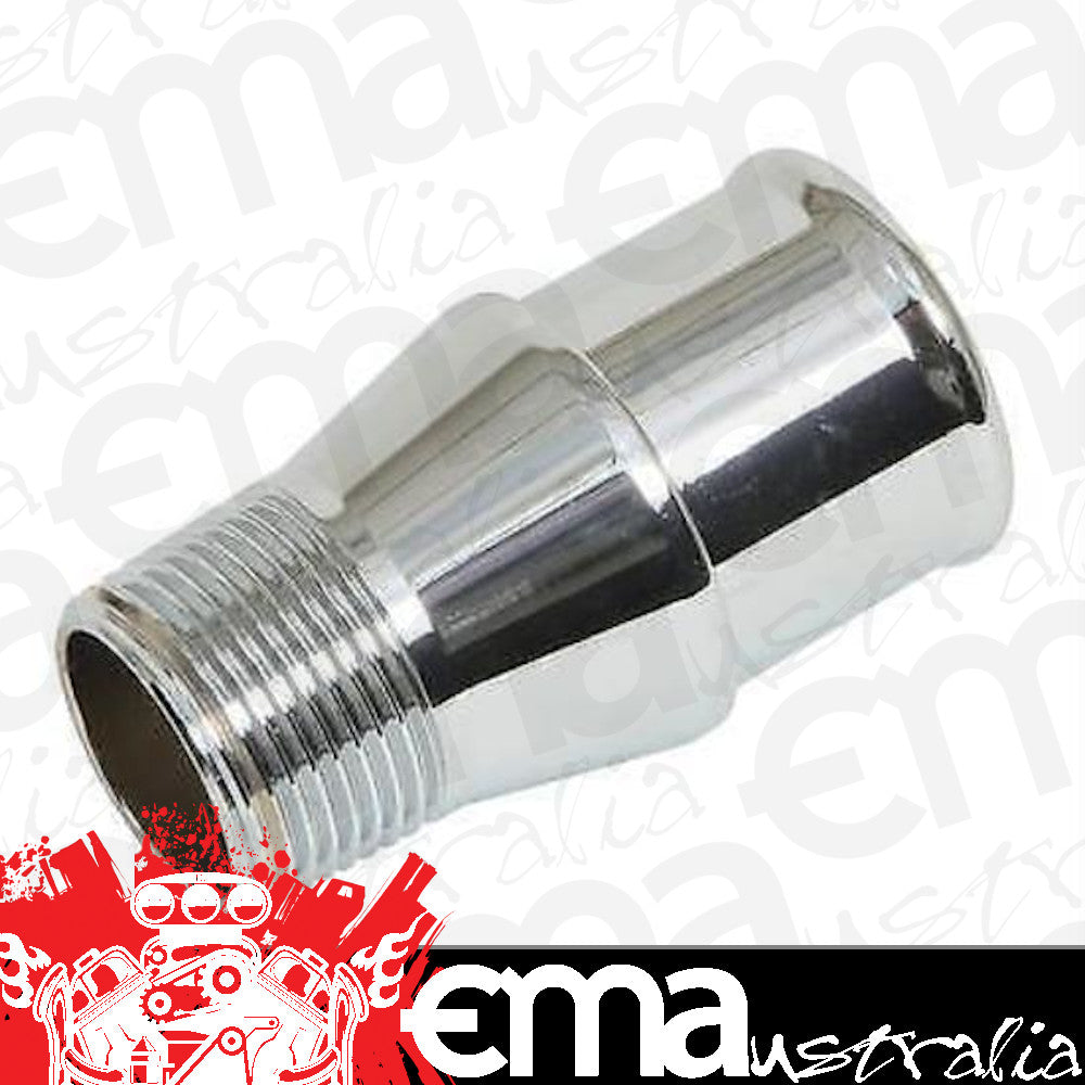 Meziere MZWP1150C Straight 1" Npt Male to 1-1/2" Short Hose Fitting Chrome