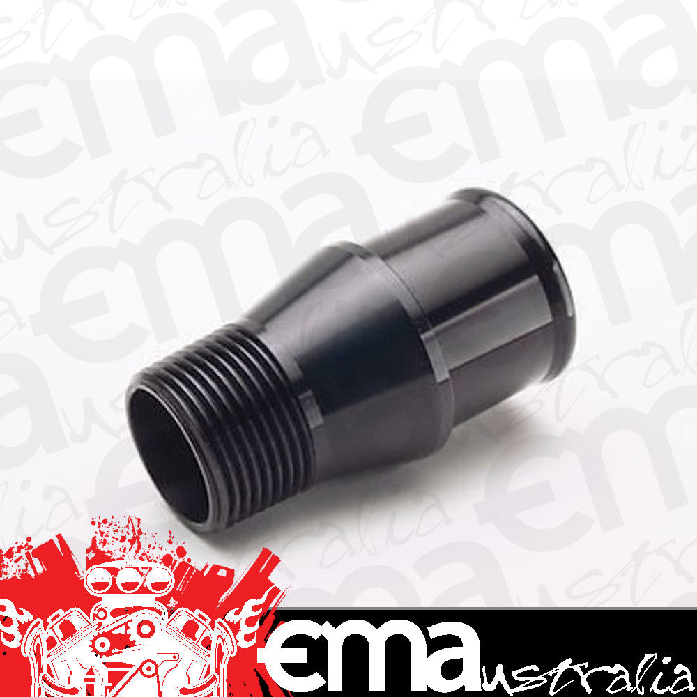 Meziere | MZWP1150S | Straight 1" Npt Male to 1-1/2" Short Alloy Hose Fitting Black