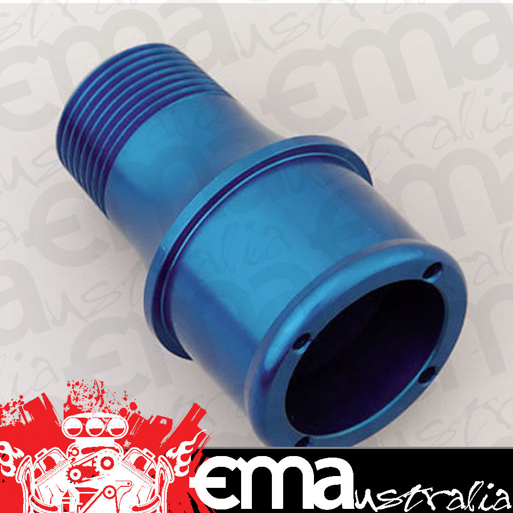 Meziere MZWP1175B Meziere Straight 1" Npt Male to 1-3/4" Short Hose Fitting Blue