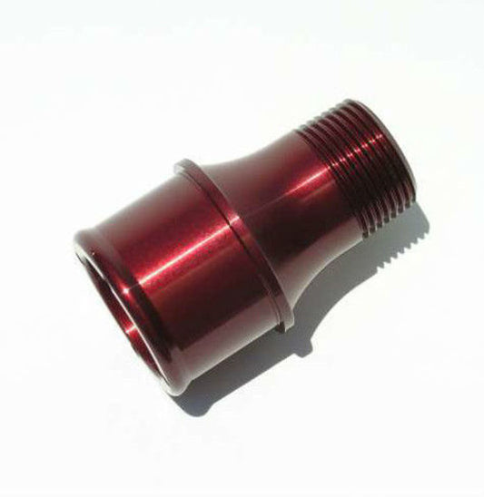 Meziere MZWP1175R Meziere Straight 1" Npt Male to 1-3/4" Short Hose Fitting Red