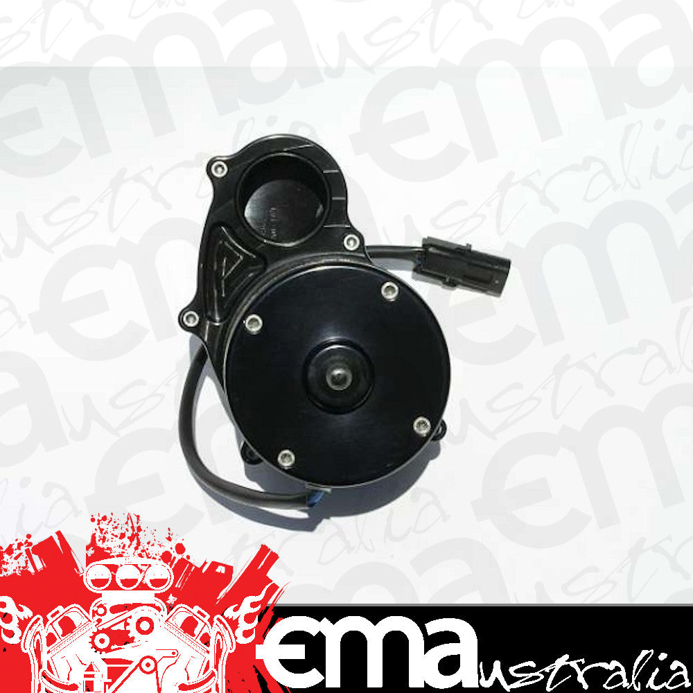 Meziere MZWP336 Electric Water Pump Remote Mount Inline 1 In 1 Out Black Finish 55Gpm Standard Motor