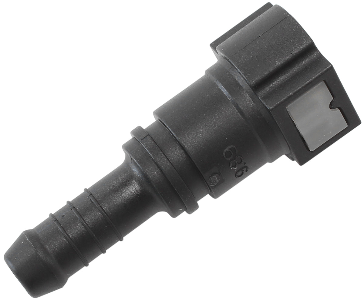 Aeroflow AF49-7010 PUSH ON 3/8" EFI FITTING TO 3/8" / 9.65MM BARB STRAIGHT