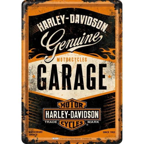 Nostalgic-Art 5110281 Metal Card Harley-Davidson Garage