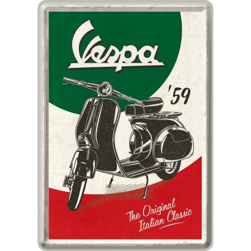 Nostalgic-Art 5110316 Metal Card Vespa - The Italian Classic