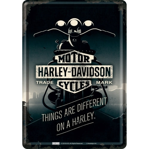 Nostalgic-Art 5110319 Metal Card Harley - Things are Different