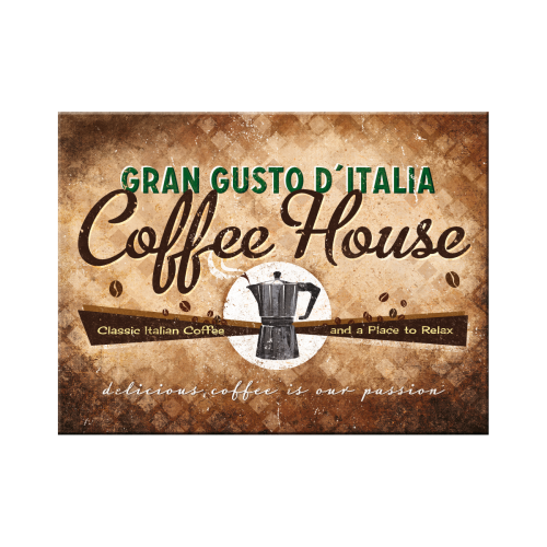 Nostalgic-Art 5114284 Magnet Coffee House