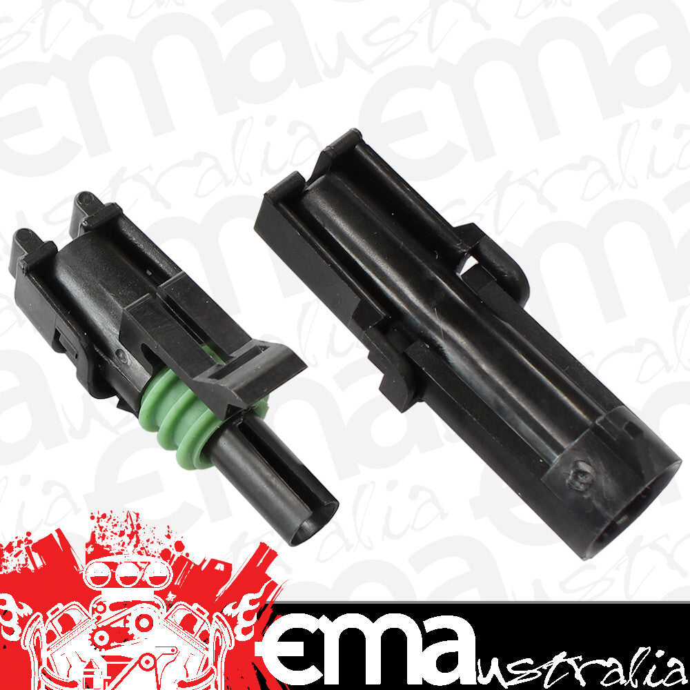 Aeroflow Performance Products AF49-8501 Weatherpack 1 Pin Connector Male/Female Pins & Seals