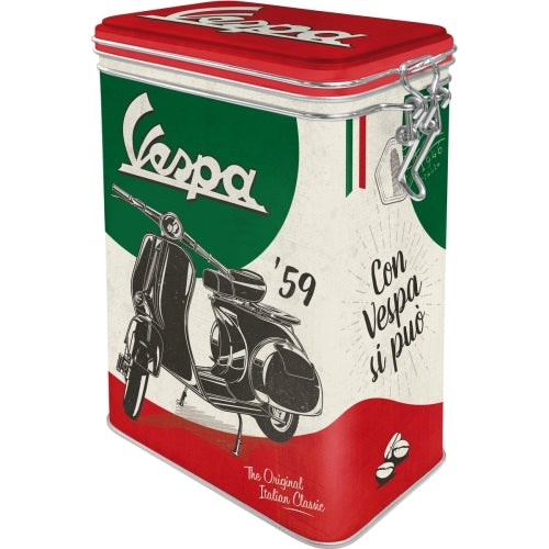 Nostalgic-Art 5131117 Clip Top Tin Vespa - The Italian Classic