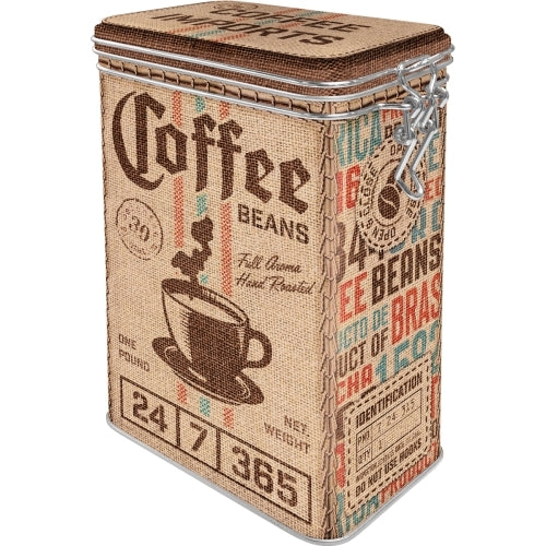 Nostalgic-Art 5131120 Clip Top Tin Coffee Sack