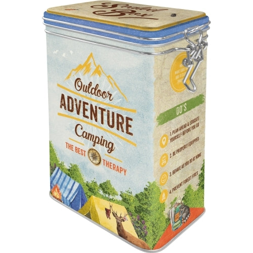 Nostalgic-Art 5131122 Clip Top Tin Outdoor Camping Adventure