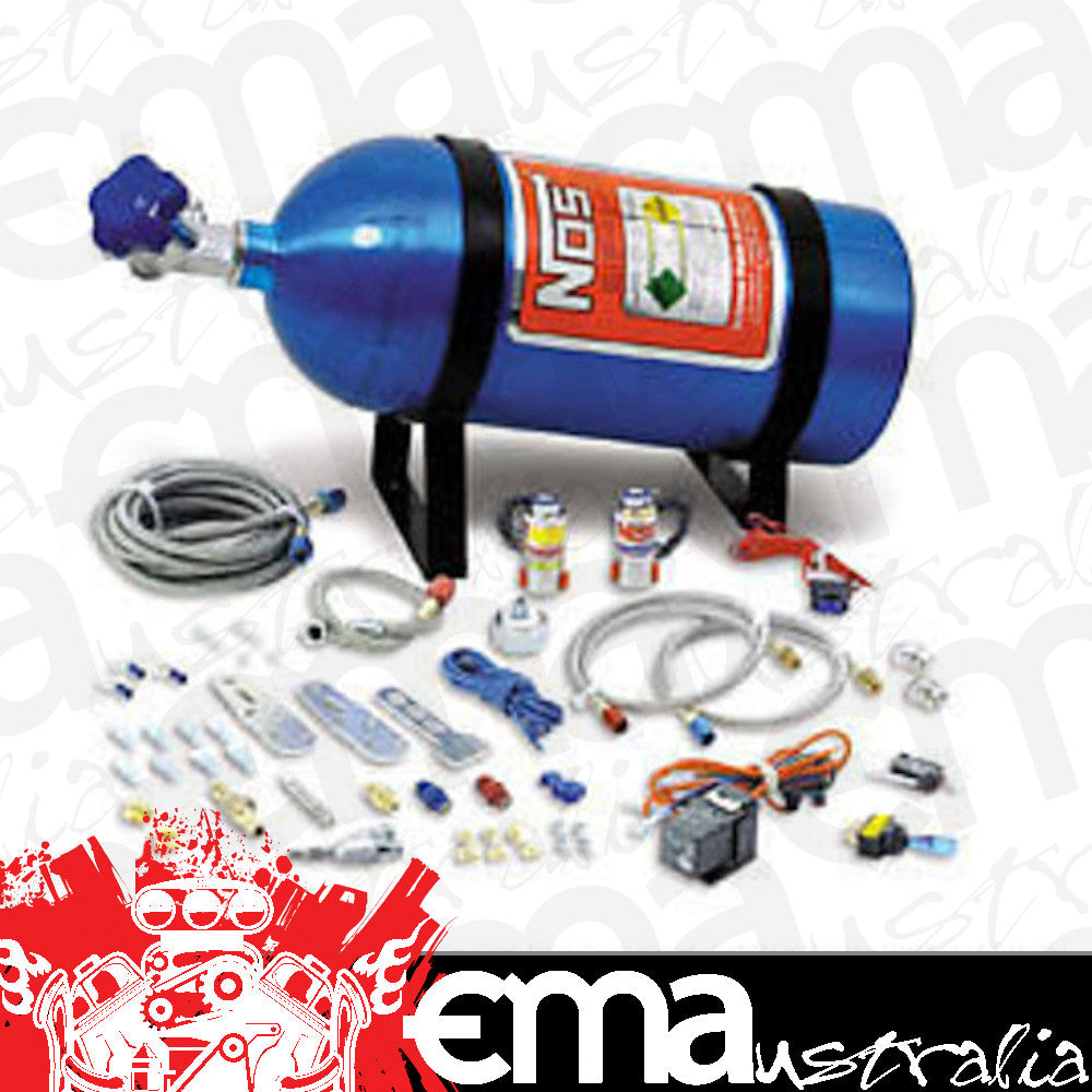 Nitrous Oxide (NOS) NOS05131 EFI V8 Wet Nitrous System Universal 75-125 HP 10 lb Blue Bottle 05131