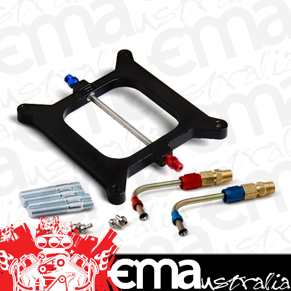 Nitrous Oxide Systems (NOS) NOS12530 Oxide (NOS) Super Power Shot Nitrous Injector Plate Suit Square-Bore Carbs