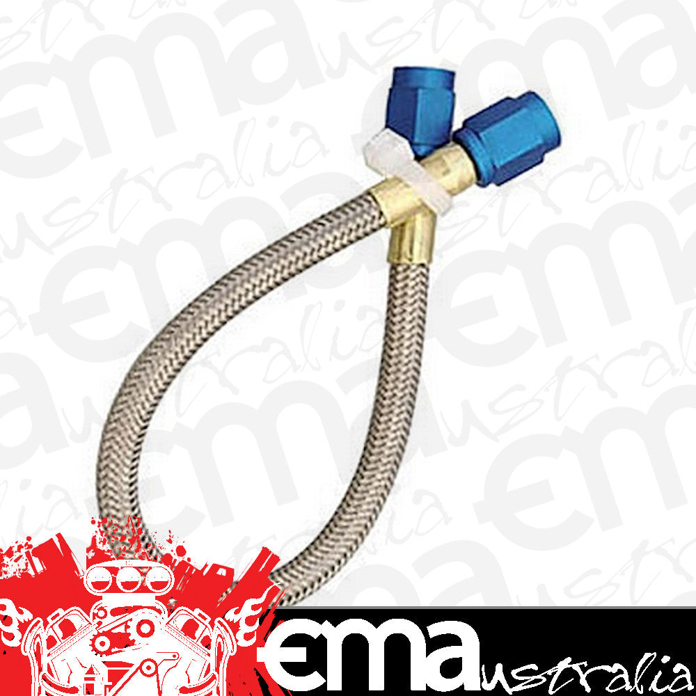 Nitrous Oxide Systems (NOS) | NOS15220 | Oxide (NOS) -4AN Stainless Steel Length. w/ Blue Ends