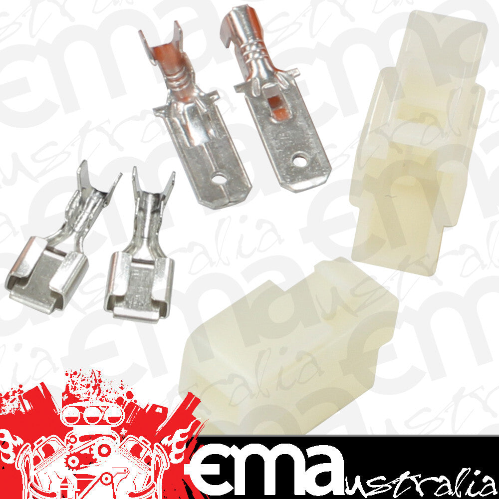 Aeroflow AF49-9552 2 Pin Electrical Connector Automotive Spade Style