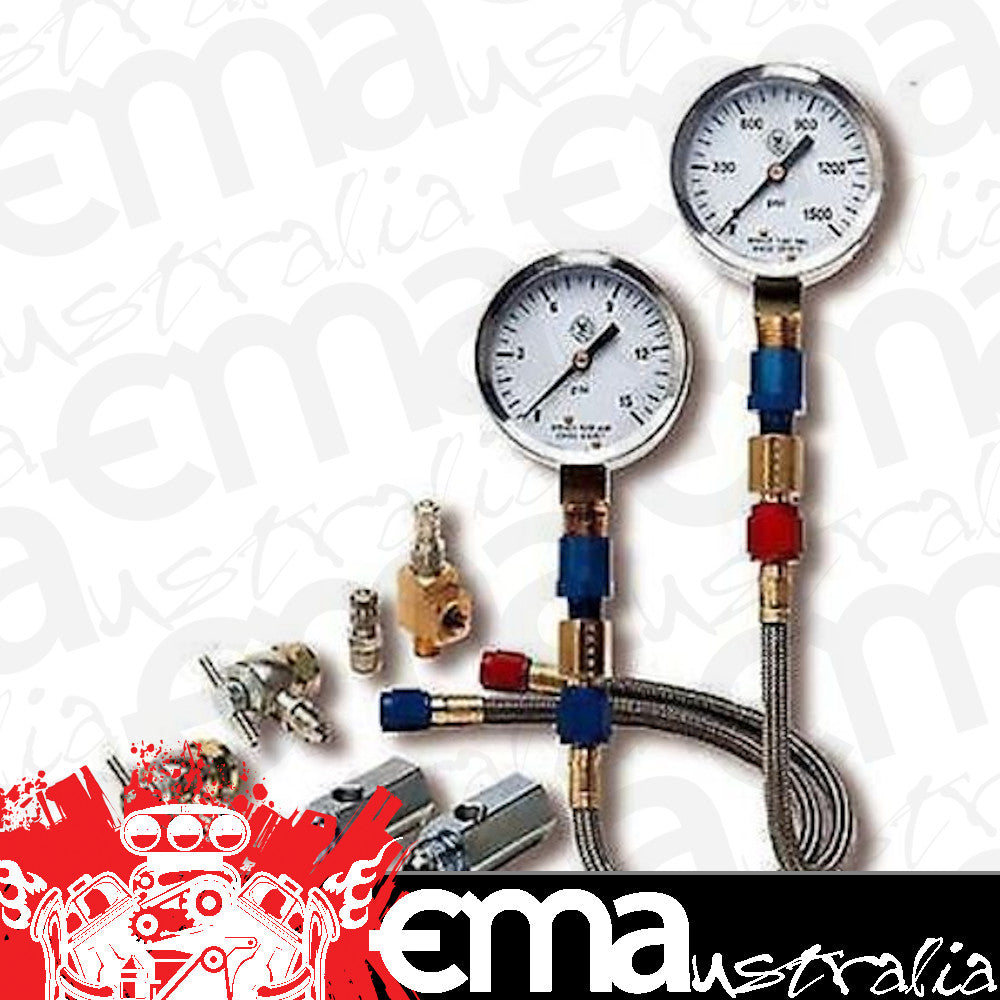 Nitrous Oxide Systems (NOS) NOS15930 Oxide (NOS) 2-1/4" Racers Fuel Pressure Gauge Kit 0-30 PSI