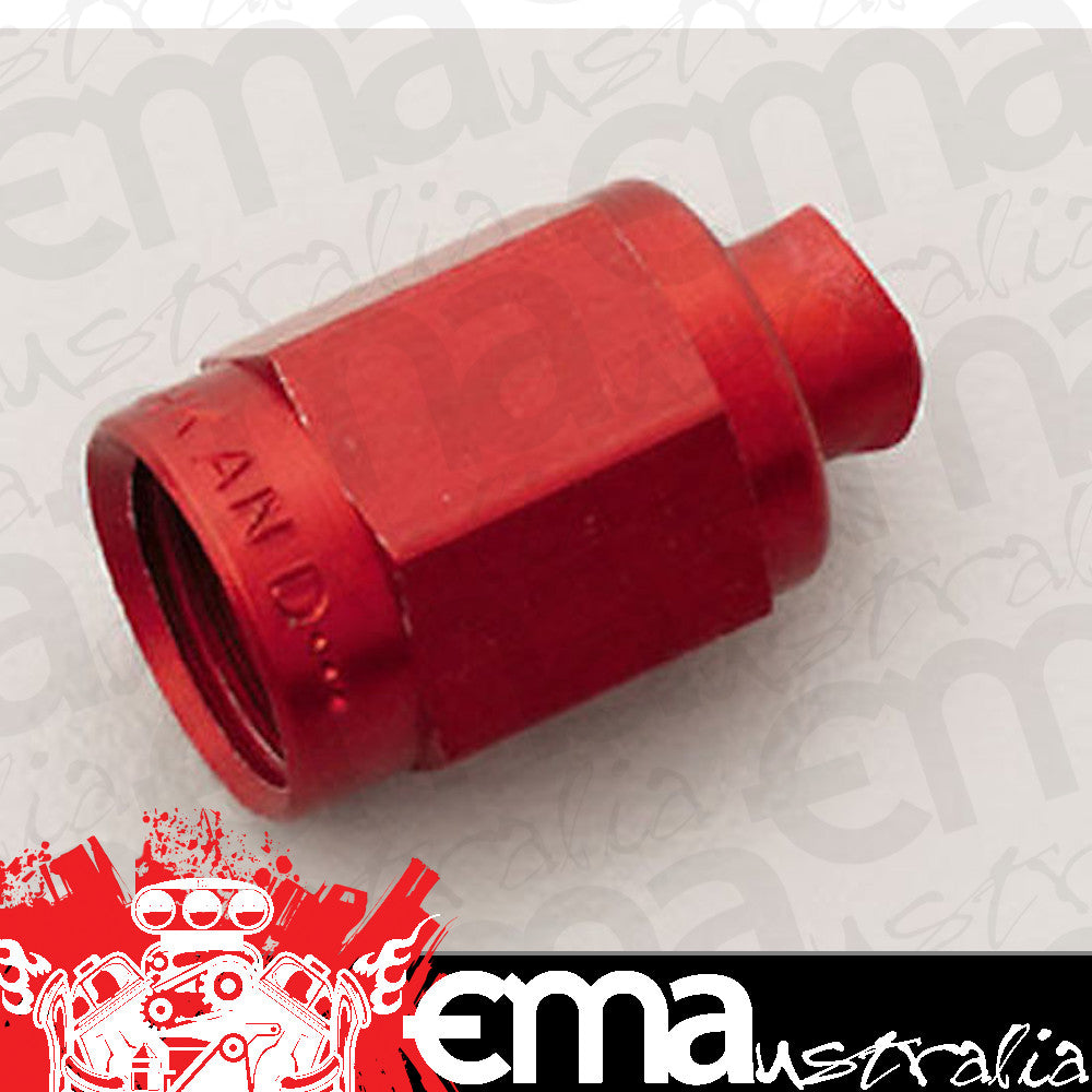 Nitrous Oxide (NOS) NOS17141 -3 AN Flare Cap Aluminium Red Anodized 17141